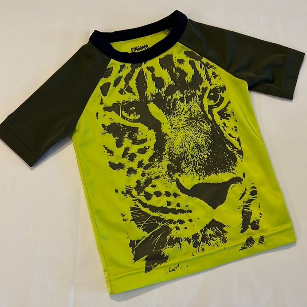 TIGER green unisex rash guard 12-18m